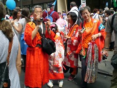 Some of the Japanese participants at Times Square rally.