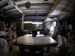 Patrick Ethan in his Detroit Studio