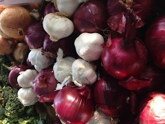 onions & garlic, FSFM