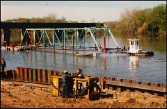  In 1991 one 116 foot span of the North Park Bridge was floated downstream to Riverside Park.
