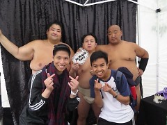 Sumo wrestlers at GRAPF 2018.