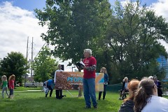 George Heartwell at the Mayor’s Grand River Cleanup and Climate March