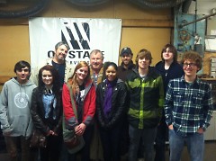 The Youth Recording Arts Academy class was able to tour On Stage Services