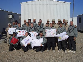 Pillows for military personnel from the GR Support group