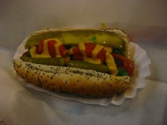 A "Chicago-style" Coney Dog